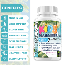 Load image into Gallery viewer, Forte Naturals Kids Magnesium Calm Gummy Supplements
